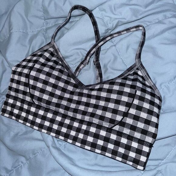 Forever 21 Tops - Black and White Gingham Crop Top Bralette